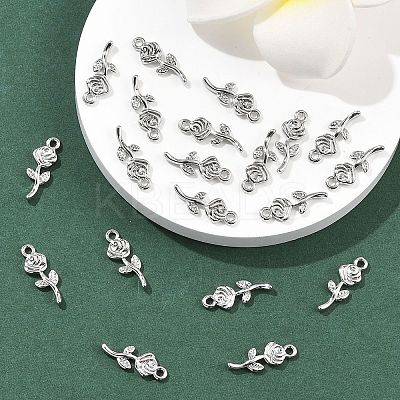 SHEGRACE Brass Rose Charms XGR0164P-105P-1