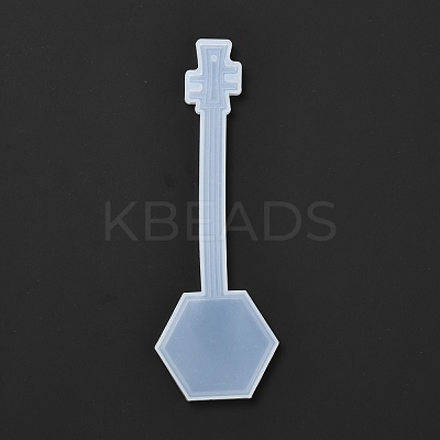 DIY Hexagon Moon Lute Bookmark Silicone Molds DIY-F089-05-1