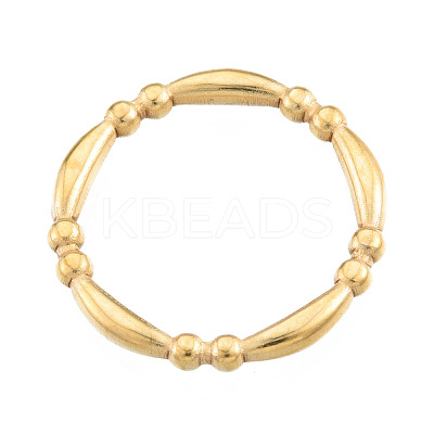 Ion Plating(IP) 201 Stainless Steel Finger Ring for Women RJEW-N038-129LG-1