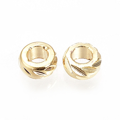 Brass Spacer Beads KK-Q735-51G-1
