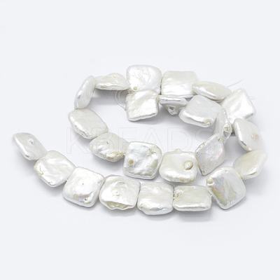 Natural Baroque Pearl Keshi Pearl Beads Strands PEAR-K004-42-1