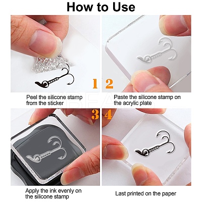 Outdoor Theme Acrylic Stamps DIY-GL0001-23-1