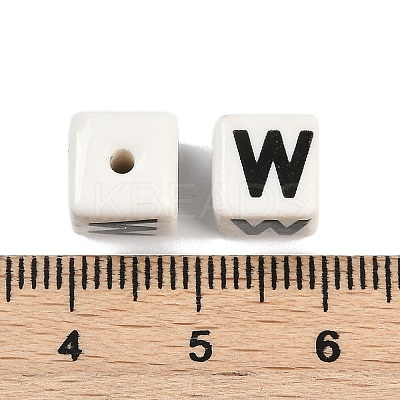 Porcelain Beads PORC-R003-08W-1