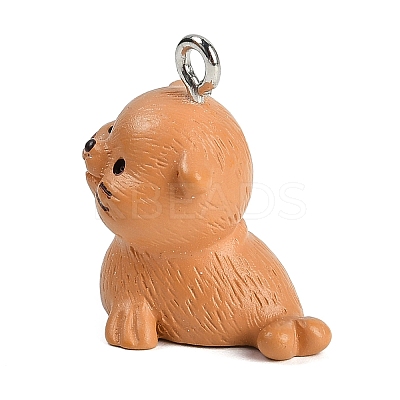 Cute Opaque Resin Pendants RESI-R458-05B-1