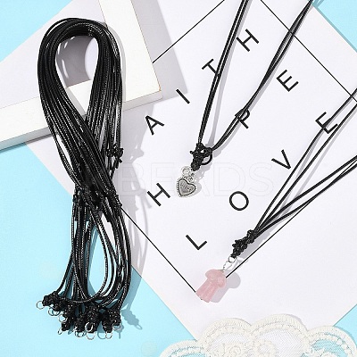 30Pcs Adjustable Waxed Polyester Cord Necklace Making NJEW-YW00005-1