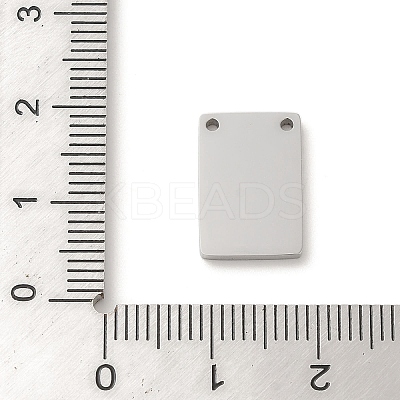 Non-Tarnish 304 Stainless Steel Mirror Polished Finish Stamping Blank Tag Charms STAS-K270-37P-1