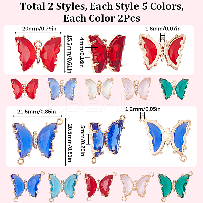 DIY Butterfly Jewelry Making Finding Kit DIY-SC0003-59-1