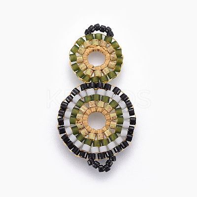 MIYUKI & TOHO Handmade Japanese Seed Beads Links SEED-A027-G08-1