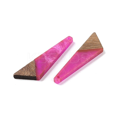 Resin & Wood Pendants WOOD-F015-15F-1