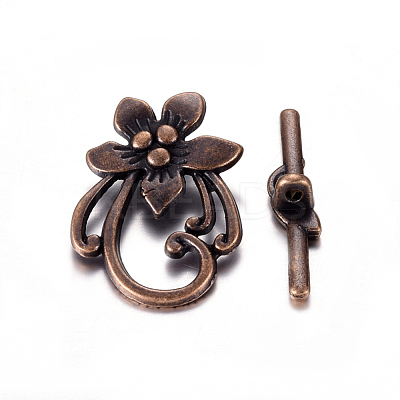 Tibetan Style Toggle Clasps RLF0677Y-NF-1