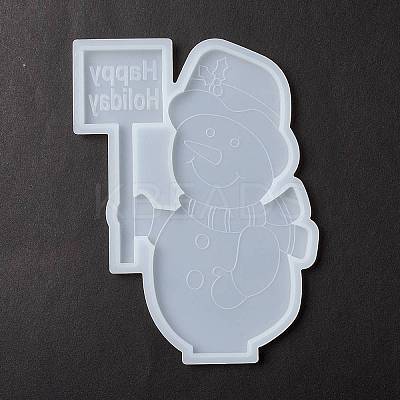 Christmas Theme DIY Snowman Display Silhouette Silicone Statue Molds LS-DIY-F114-04-1
