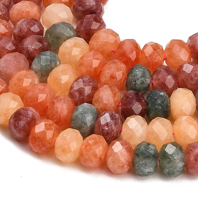Faceted Dyed Natural White Jade Beads Strands GG-CBAE966-01B-L-1