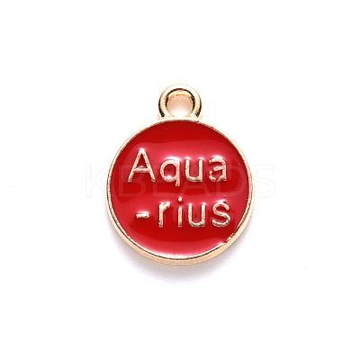 Alloy Enamel Pendants X-ENAM-S124-01B-07J-1
