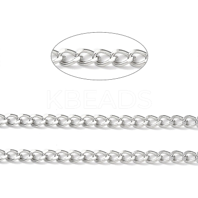 Tarnish Resistant 304 Stainless Steel Chain CHS-G027-02P-01-1