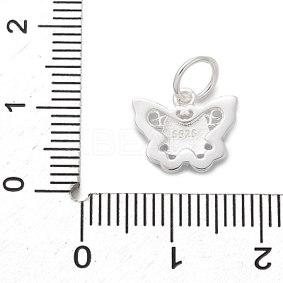 925 Sterling Silver Enamel Butterfly Charms LS-STER-D300-28P-03-1