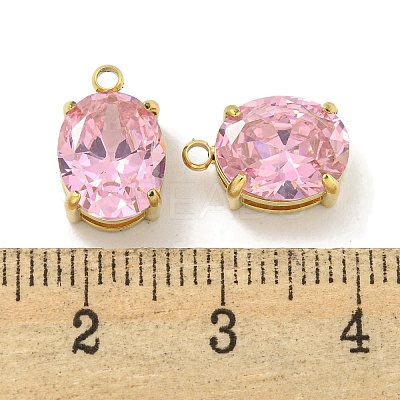 PVD Vacuum Plating 304 Stainless Steel Pendants Cubic Zirconia Pendants STAS-L278-009P-A02-1