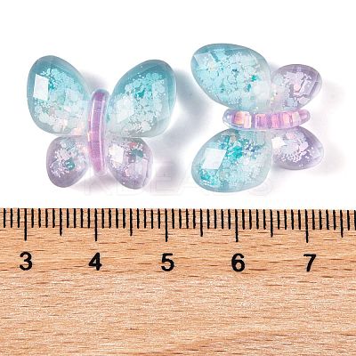Transparent Epoxy Resin Butterfly Decoden Cabochons CRES-M034-02D-1