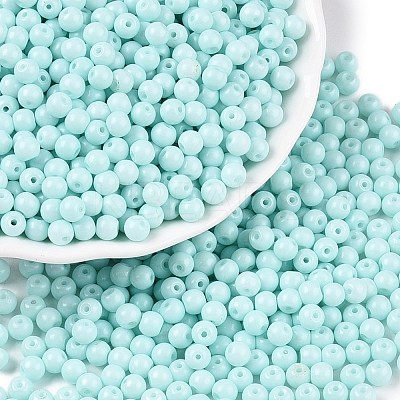 Opaque Baking Paint Glass Beads DGLA-T004-03P-1