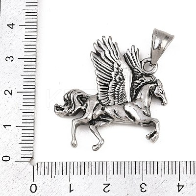 304 Stainless Steel Pendants STAS-C164-02AS-1