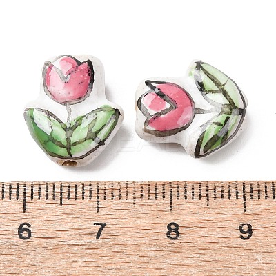 Handmade Porcelain Enamel Beads PORC-B006-02A-1
