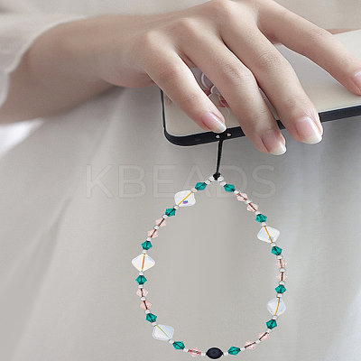 1Pc Acrylic Beaded Mobile Straps for Women AJEW-LP0006-98-1
