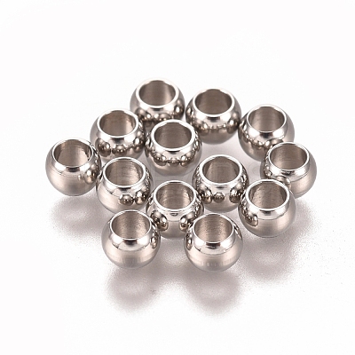 Tarnish Resistant 201 Stainless Steel Spacer Beads STAS-I137-01G-P-1