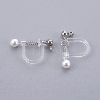 Plastic Clip-on Earring Findings LS-X-STAS-P221-24P-1