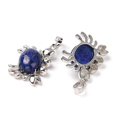 Natural Lapis Lazuli Pendants G-D469-01P-15-1