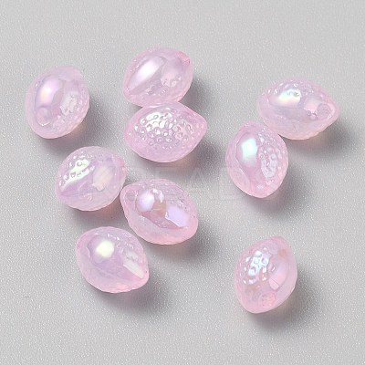 Plated Acrylic Lemon Bead OACR-CJC0009-04A-1