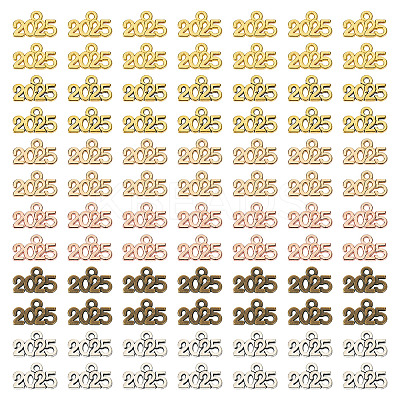 120Pcs 6 Colors Alloy Tibetan Style Pendants FIND-TA0005-85-1