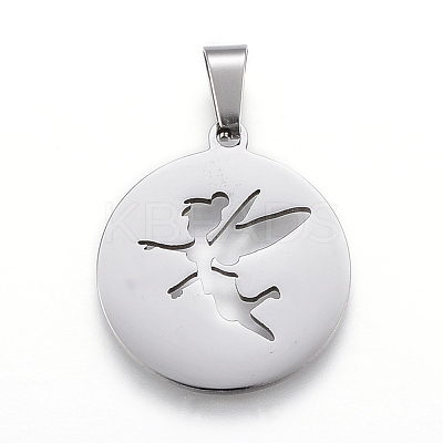 Non-Tarnish 304 Stainless Steel Pendants STAS-I086-04P-08-1
