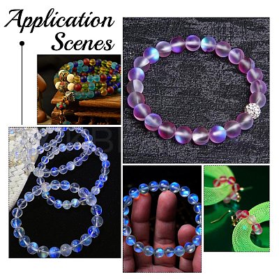 Synthetic Moonstone Beads Strands G-AR0002-40G-1