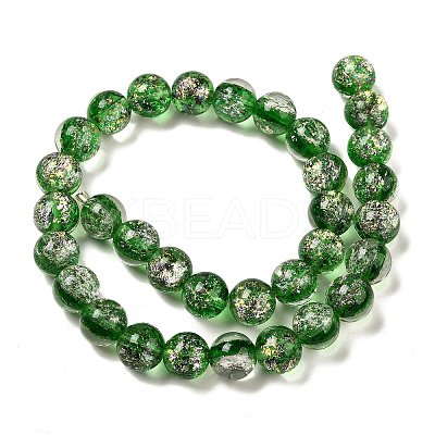 Handmade Dichroic Foil Glass Beads Strands DICH-U001-10C-1