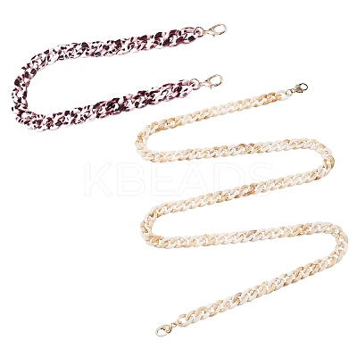 2 Pcs Acrylic Bag Strap Chains AJEW-WR0001-08-1