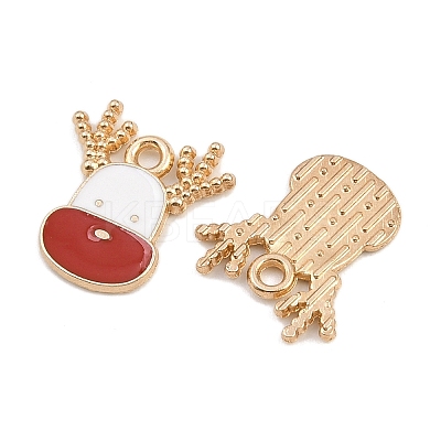 Christmas Theme Alloy Enamel Pendants FIND-I065-02H-KCG-1