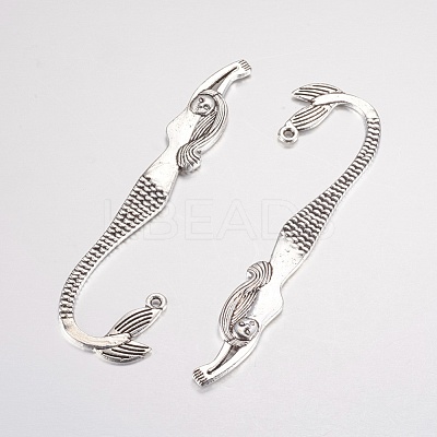 Tibetan Style Mermaid Alloy Bookmarks TIBE-Q035-037AS-NR-1