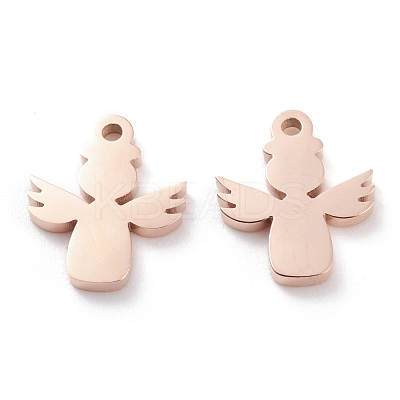 Ion Plating(IP) 304 Stainless Steel Charms STAS-Y002-14RG-1
