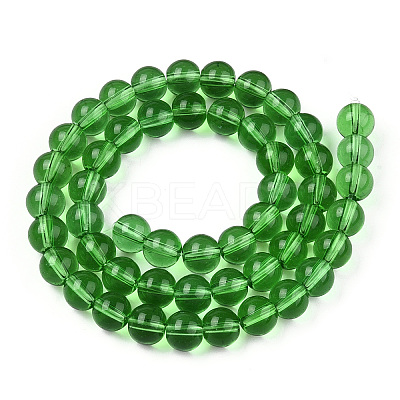 Transparent Glass Beads Strands GLAA-T032-T8mm-07-1