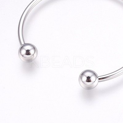 Tarnish Resistant 304 Stainless Steel European Style Bangles Making PPJ-G001-04P-1