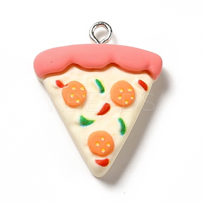Opaque Resin Pendants RESI-G056-02F-1