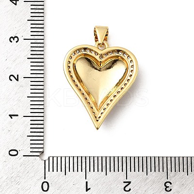 Brass Micro Pave Cubic Zirconia Pendants KK-A266-04F-G-1