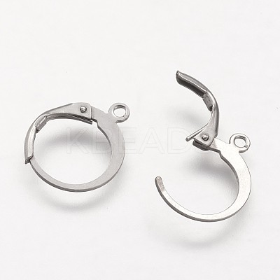 316 Surgical Stainless Steel Leverback Earring Findings STAS-F041-47-P-1