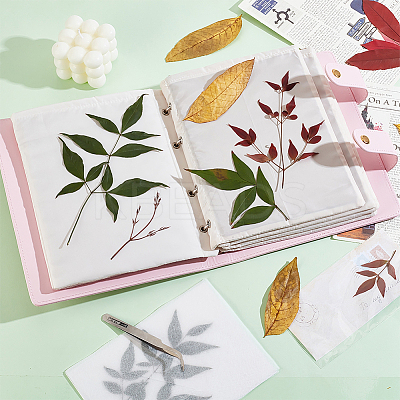 PU Binder Noterbook for Flower Press with Storage Bag DIY-WH0028-58-1