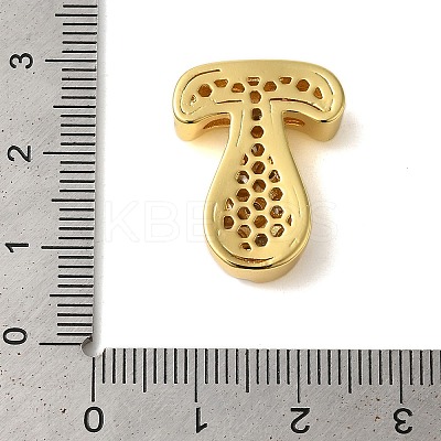 Rack Plating Brass Micro Pave Clear Cubic Zirconia Perdants KK-C067-11G-T-1