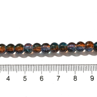 Crackle Glass Beads Strands X-CCG-C002-6mm-08-1