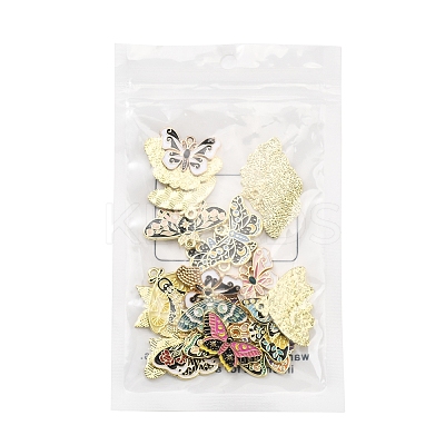 24Pcs 12 Styles Alloy Enamel Pendants ENAM-FS0001-94-1