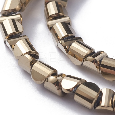 Electroplate Glass Beads Strands EGLA-L023B-FP01-1
