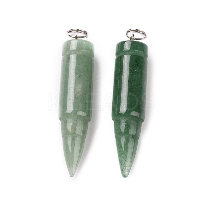 Natural & Synthetic Mixed Stone Pointed Pendants G-D850-M-1
