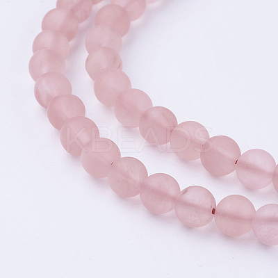 Watermelon Stone Glass Bead Strands G-G735-44F-6mm-1