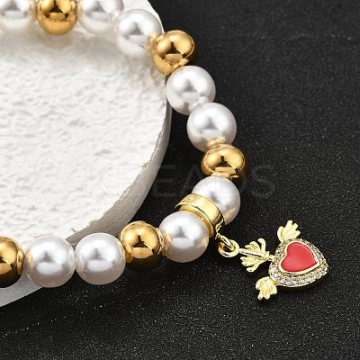 Brass Stretch Bracelets BJEW-C098-04-1